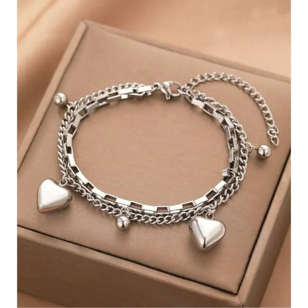 Heart Charm Bracelet